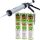 BGS Alu-Kartuschenpresse + PETEC K&D Karosserie Klebe- und Dichtmasse grau, 3x310 ml