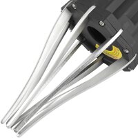 TECPO Druckluft-Montagewerkzeug + Klemmazange + 12x Achsmanschetten Schellen