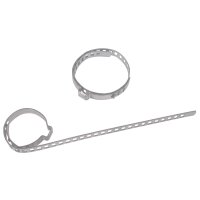TECPO Druckluft-Montagewerkzeug + Klemmazange + 12x Achsmanschetten Schellen