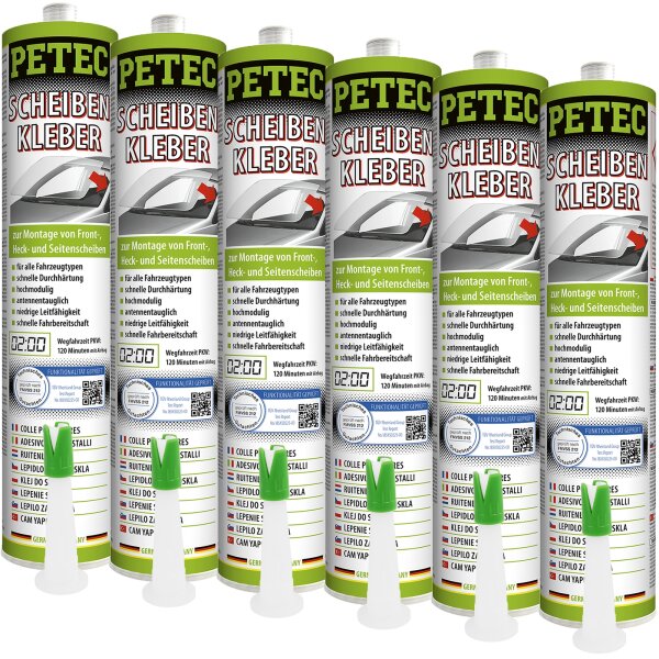 PETEC Scheibenkleber, 6x310 ml