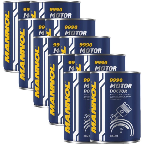 10x MANNOL Motor Doktor Motoröl Additiv, 300 ml