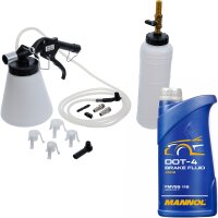 BGS Druckluft Bremsen-Entlüfter-Satz + MANNOL...