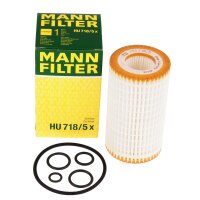 Mann Ölfilter + 7 Liter ARAL Super Tronic K Motoröl 5W-30, VW 504.00 507.00