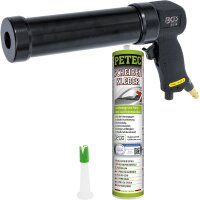 PETEC Scheibenkleber 310 mL + Druckluft Kartuschenpresse