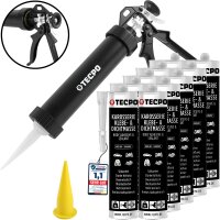 10x TECPO KKD 801 Karosserie Klebe- und Dichtmasse, 370g...