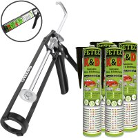 4x PETEC K&D Karosserie Klebe- und Dichtmasse 310 ml...