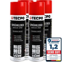 4x TECPO Sprühkleber Hochtemperatur Industriekleber,...