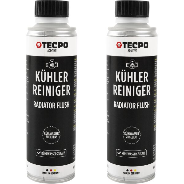 2x TECPO Kühlerreiniger Kühlwasser Zusatz Kühlsystem Reiniger, 300 ml