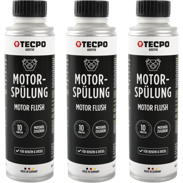 3x TECPO Motorspülung Motor Flush Motorreiniger, 300 ml