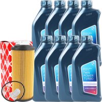 FEBI Ölfilter + Schraube + 8x1 Liter Original BMW...