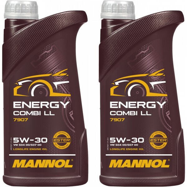 2x MANNOL Energy Combi LL 5W-30, 1 Liter