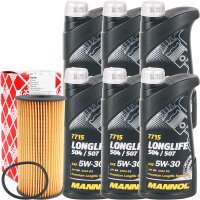 FEBI BILSTEIN Ölfilter + MANNOL 7715 LONGLIFE...