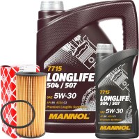 FEBI BILSTEIN Ölfilter + MANNOL 7715 LONGLIFE...