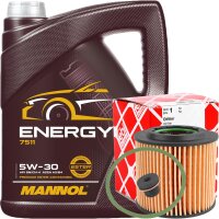 FEBI BILSTEIN Ölfilter + Schraube + MANNOL Energy...