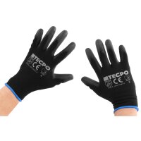 TECPO Feinstrick Mechaniker-Handschuhe, Größe M, 20x 12 Paar