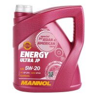 FEBI Ölfilter für Ford Mustang V8 + MANNOL Energy Ultra JP 5W-20, 2x4 Liter