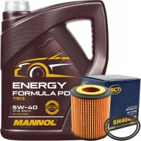 SCT Filter, Ölfilter + Mannol 5W-40 Energy Formula...
