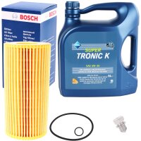 Bosch Ölfilter + ARAL Super Tronic K Motoröl...