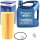 Bosch Ölfilter + ARAL Super Tronic K Motoröl 5W-30, VW 504.00 507.00, 5 Liter