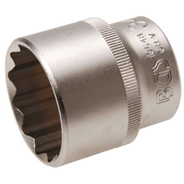 BGS Steckschlüssel-Einsatz 12-kant, 12,5 (1/2), 34 mm