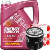 FEBI BILSTEIN Ölfilter + MANNOL 5W-40 Energy Formula...