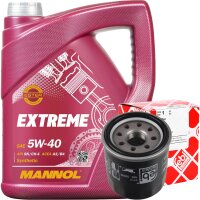 FEBI BILSTEIN Ölfilter + MANNOL Extreme 5W-40, 5 Liter