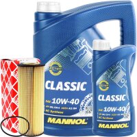 FEBI BILSTEIN Ölfilter + MANNOL Classic 10W-40, 6L