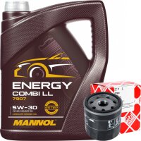FEBI BILSTEIN 109603 Ölfilter + MANNOL Energy Combi LL 5W-30 API SN, 5L