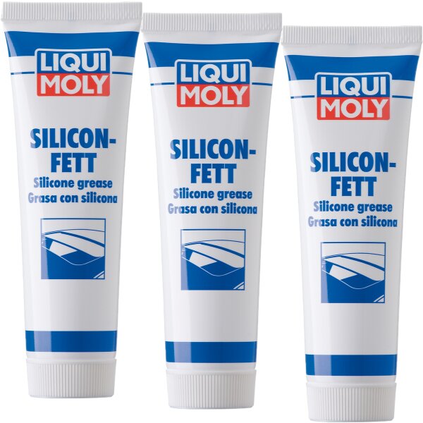3x LIQUI MOLY 3312 Silicon-Fett transparent, 100g