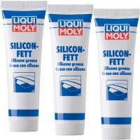 3x LIQUI MOLY 3312 Silicon-Fett transparent, 100g