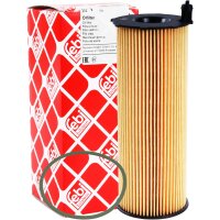 FEBI BILSTEIN Ölfilter + MANNOL Longlife 504.00 / 507.00 5W-30, 7 Liter