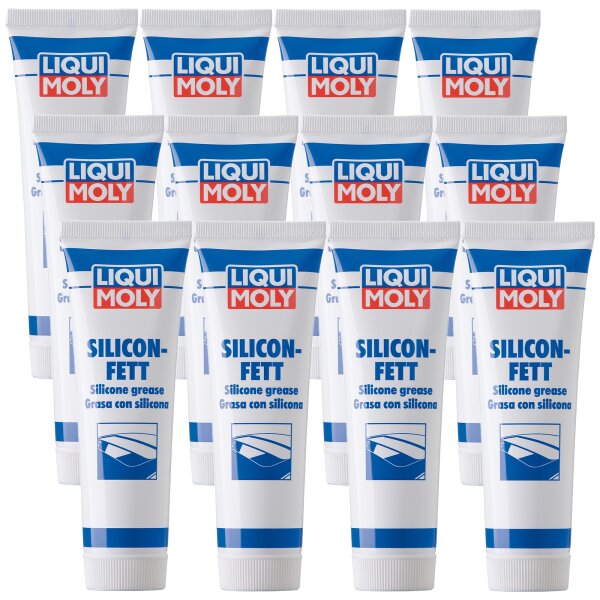 12x LIQUI MOLY 3312 Silicon-Fett transparent, 100g