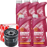 FEBI BILSTEIN 109603 Ölfilter + 5x MANNOL Energy...