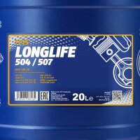MANNOL LONGLIFE 504/507 5W-30, 20L + Ausgießer