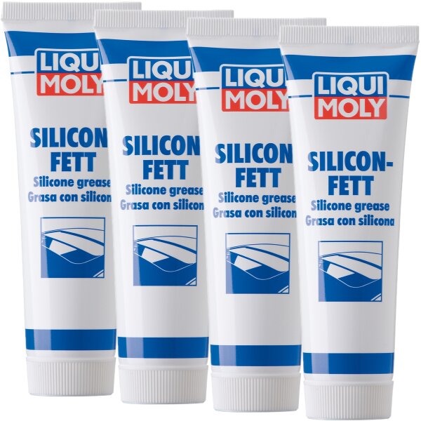 4x LIQUI MOLY 3312 Silicon-Fett transparent, 100g
