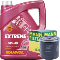 MANN-FILTER W7032 Ölfilter + MANNOL Extreme 5W-40...