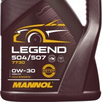 4x MANNOL Legend 504/507 0W-30, 5 Liter
