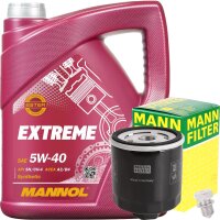 MANN-FILTER Ölfilter + MANNOL Extreme 5W-40 API...