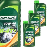 3x FANFARO M-4T+ Motorradöl, 1L