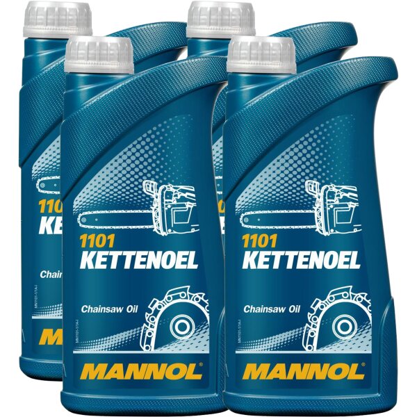 4x MANNOL Kettenöl, 1L