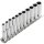 TECPO Steckschlüssel Satz, Zollgrößen 1/4", 11-teilig + BGS Umschaltknarre 6,3 mm 1/4"