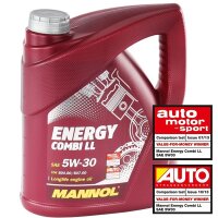 SCT Germany Ölfilter + MANNOL Energy Combi LL 5W-30 , 5 Liter