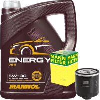 MANN-FILTER  + Mannol 5W-30 ENERGY 5 Liter