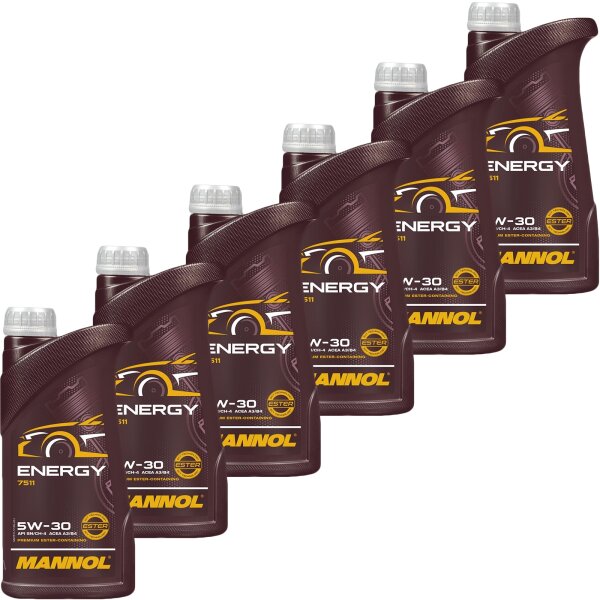 6x MANNOL 5W-30 ENERGY, 1L