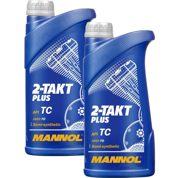2x MANNOL 2-Takt Plus API TC, 1L