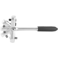 2x TECPO Gelenkknarre 1/2" + 1/4" Ratsche flexibel mit Schnellverschluss