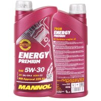 MANN-FILTER Ölfilter + Schraube + 8L MANNOL Premium 5W-30