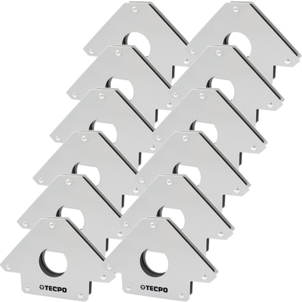 12x TECPO Magnet Schweißwinkel 34 kg 75 lbs