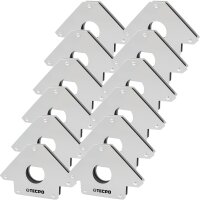 12x TECPO Magnet Schweißwinkel 34 kg 75 lbs