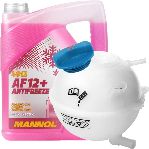 Ausgleichsbehälter, Kühlmittel + MANNOL Kühlerfrostschutz AF12+ 5 Liter